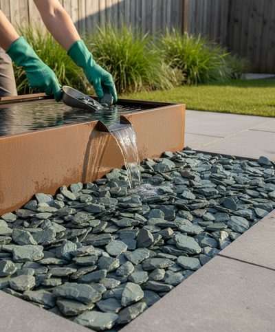 Premium Green Slate Chippings 40mm - Natural Shades for Ground Cover and Mulching