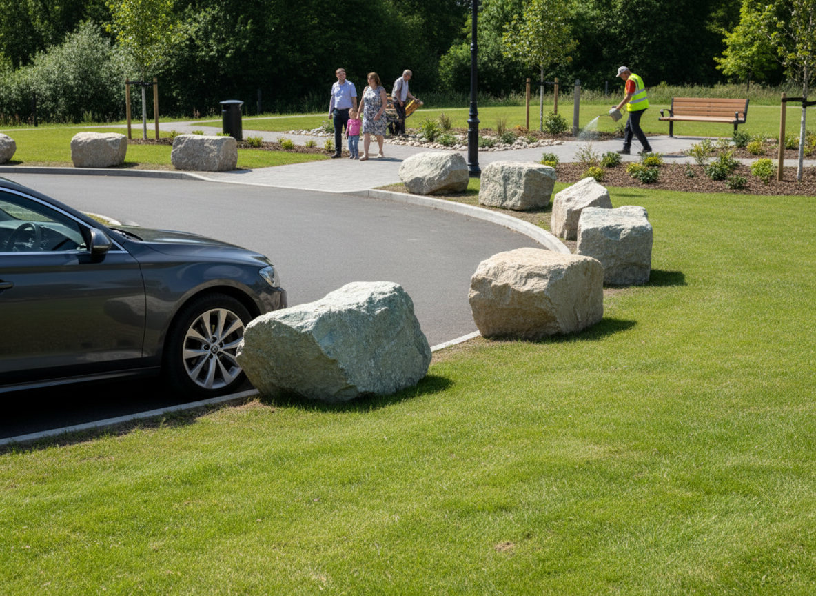 Premium Quartz and Granite Boulders 450-600mm for Natural Landscaping and Garden Features