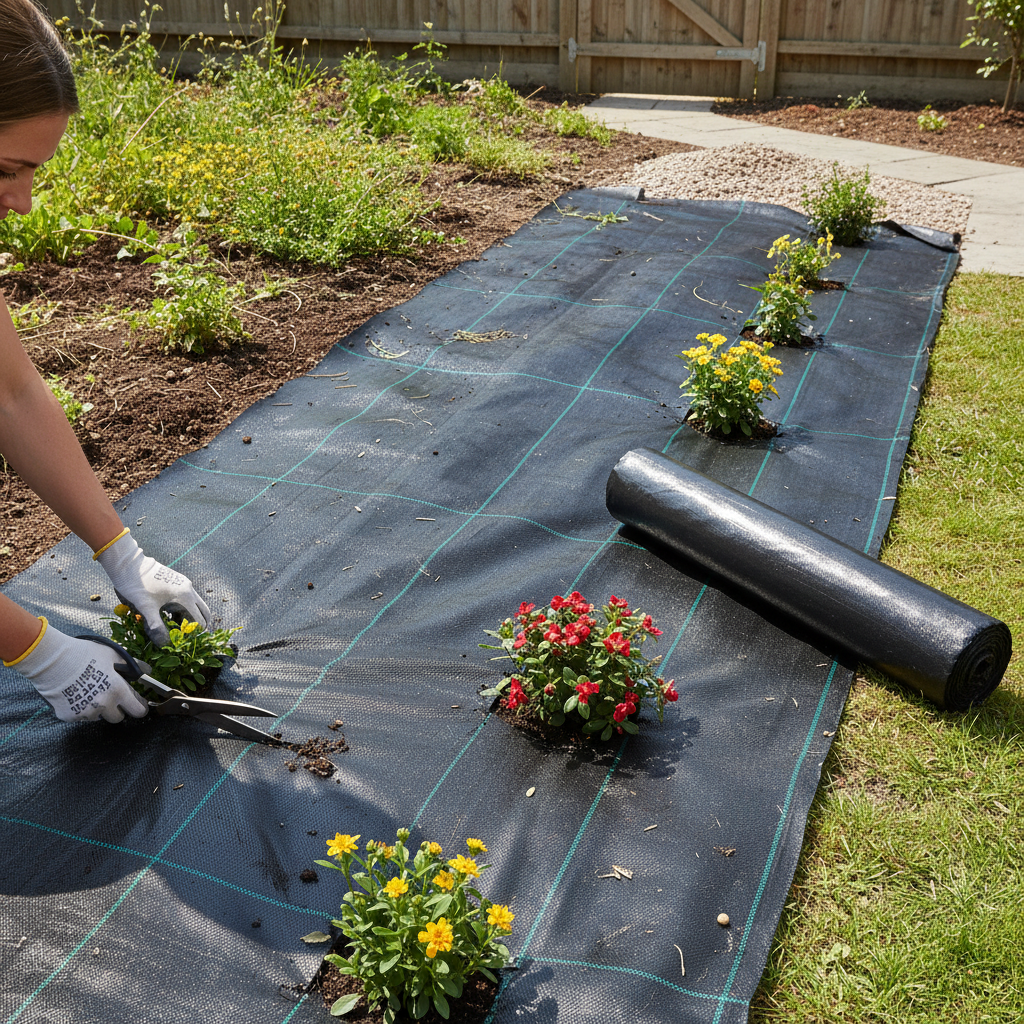 Premium 2 Pack Landscape Weed Prevention Membrane - 50gsm Fabric for Effective Weed Control Under Gravel and Paving