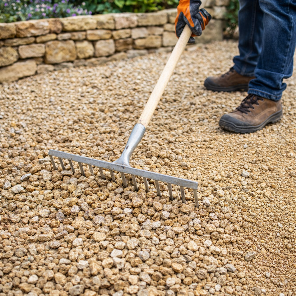 20mm Golden Gravel â?? Cotswold Limestone Decorative Aggregate for Driveways & Paths
