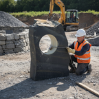 Premium 600mm Drilled Welsh Slate Hollolith for Outdoor Water Features - Grey, Plum, Green