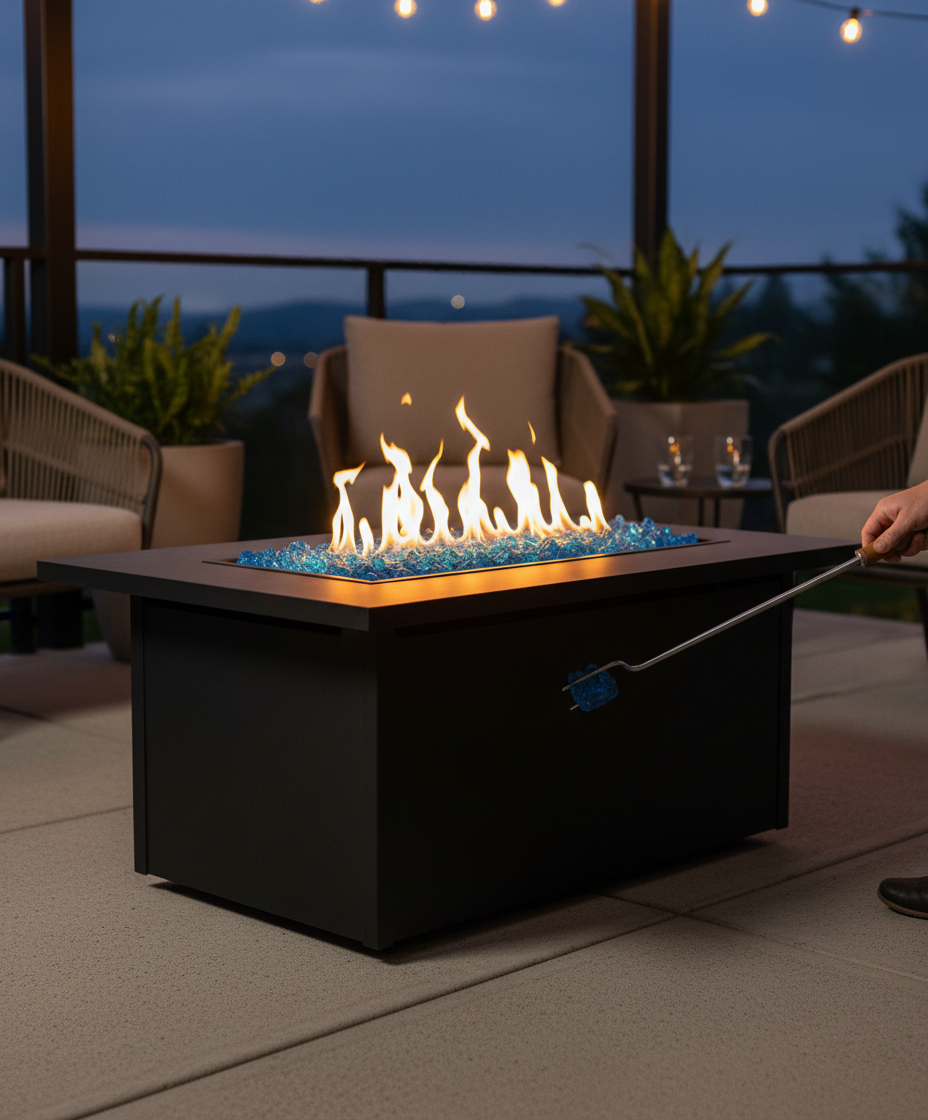 Premium Aquamarine Blue Glass Chippings - 10-20mm for Garden Decoration and Landscaping