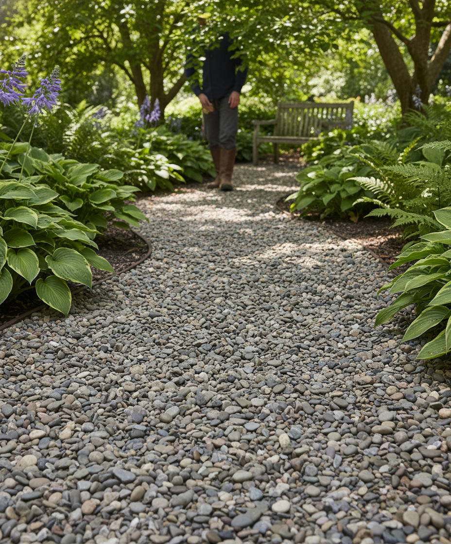 Premium Natural Pea Pebbles 20-60mm for Garden Pathways and Decorative Features - High-Quality Professional Grade for Industrial and Commercial App...