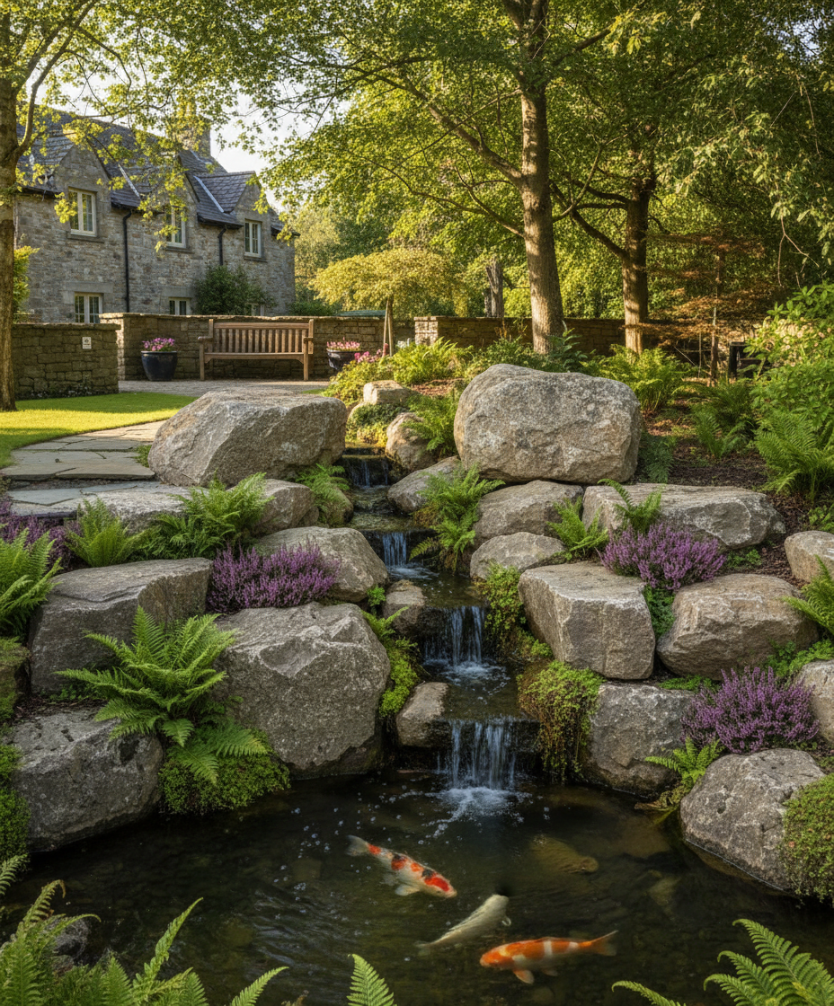 Premium Heavy Duty Welsh Quartz and Granite Boulders 700mm to 850mm for Garden Features and Landscaping