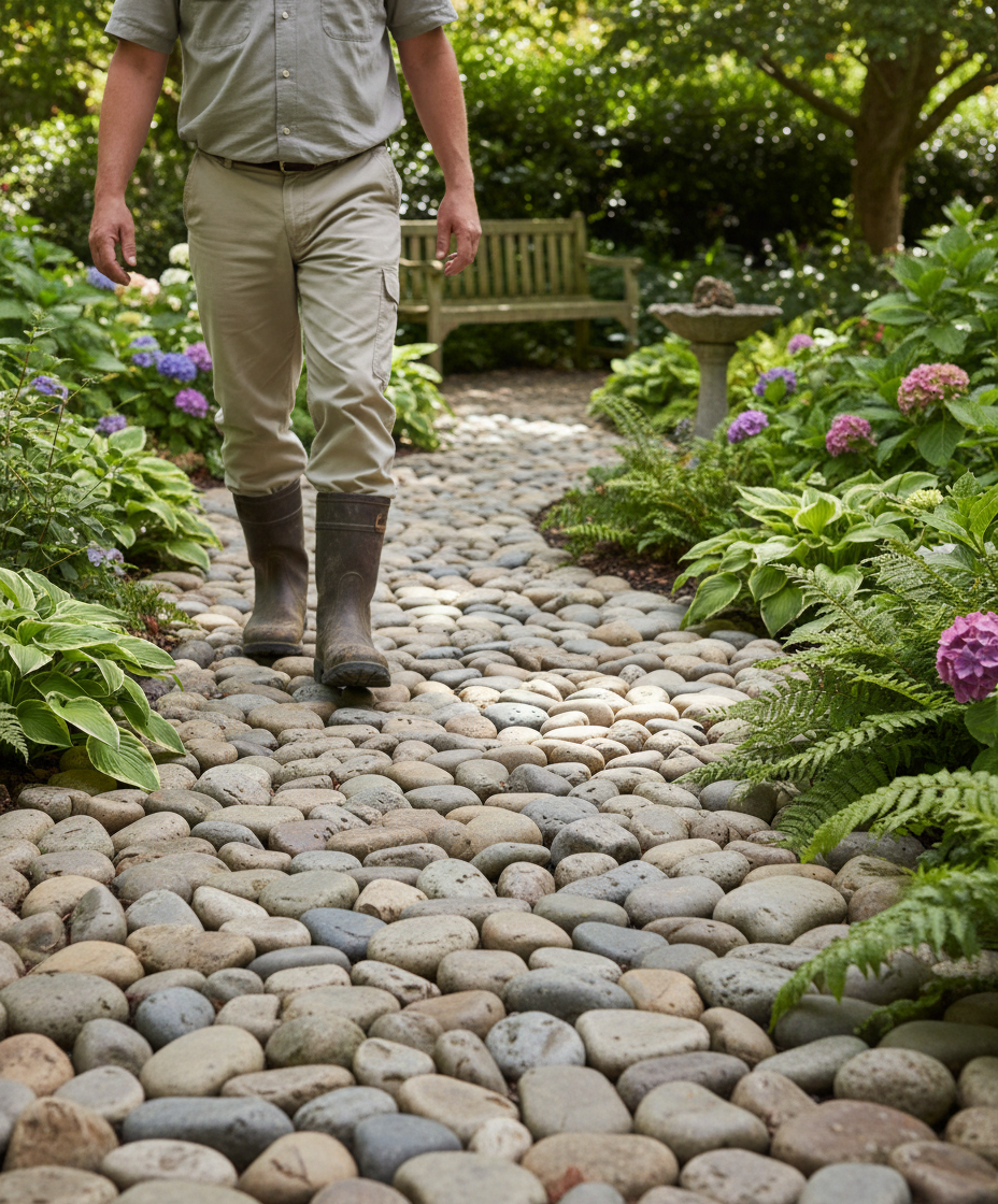 Premium Scottish Cobbles 80-150mm - Natural Decorative Stones for Ponds and Gardens