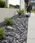 Premium 20mm Graphite Grey Slate Chippings - Natural Stone for Gardens, Ponds, and Mulching