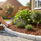 Premium Natural Border Bark Mulch for Gardening - High Quality, Moisture Retaining, Weed Inhibiting