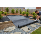 Premium 50gsm Landscape Weed Prevention Membrane - 1m x 20m Roll for Effective Weed Control and Drainage