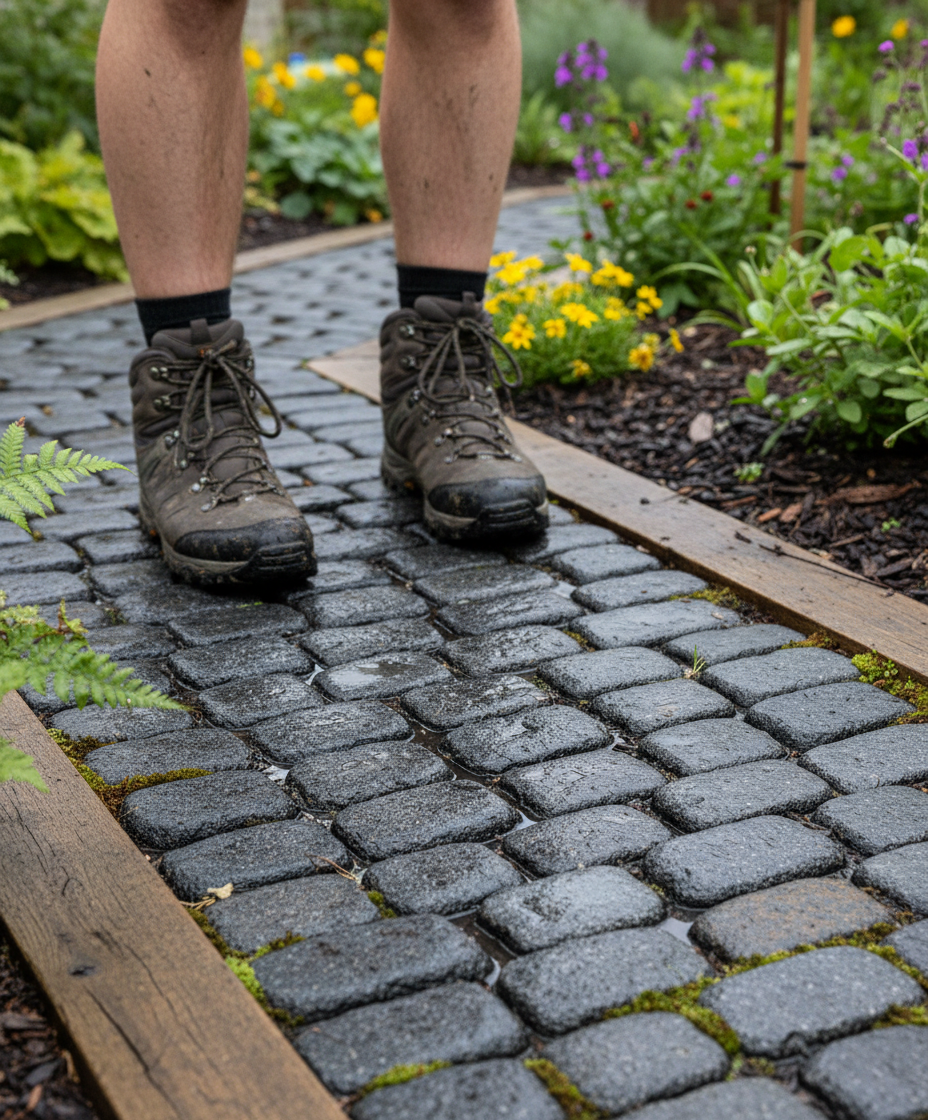 Premium Decorative Black Cobbles - Smooth Rounded Granite Stones for Gardens and Water Features