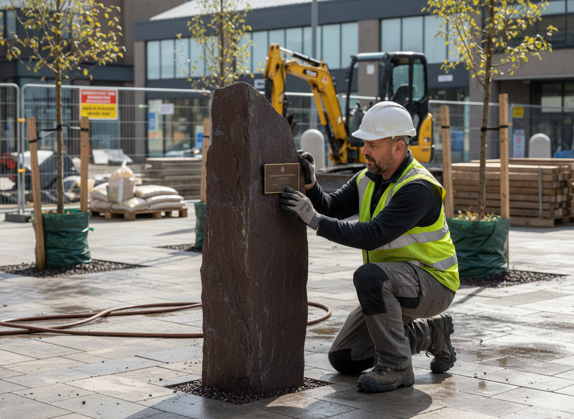 Premium Slender Slate Monolith 900mm - Multi-Tone Water Feature for Gardens - High-Quality Professional Grade for Industrial and Commercial Applica...