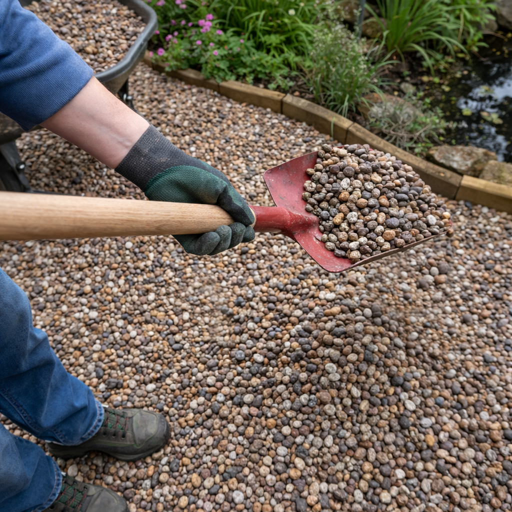 10â??20mm Pea Gravel â?? Natural Decorative Garden Gravel