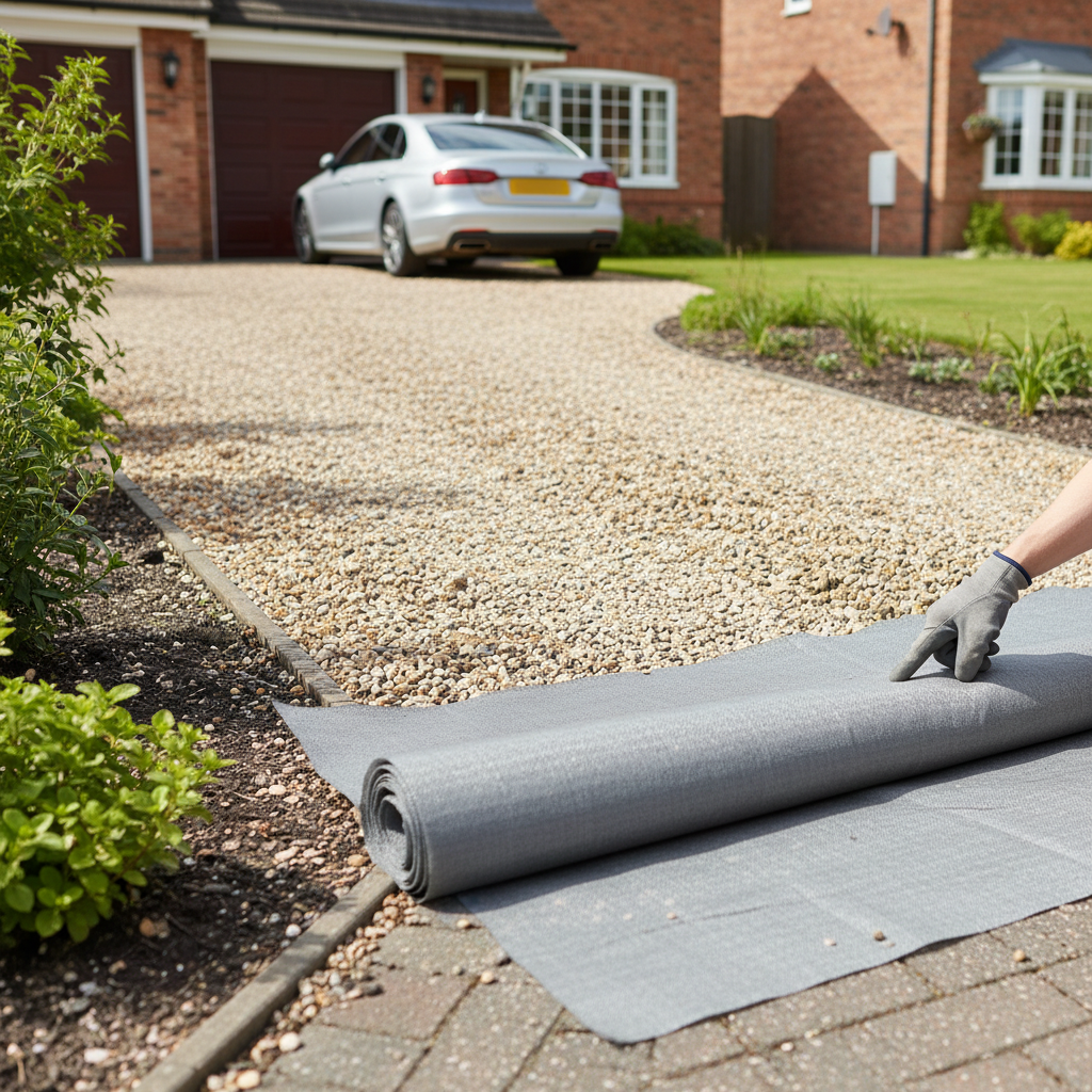 Premium Heavy Duty Driveway Fabric Weed Prevention Membrane 90gsm - 2m x 25m Roll for Long-Lasting Weed Control