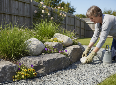 Premium Mixed Welsh Quartz and Granite Boulders 150-400mm for Ponds and Landscaping