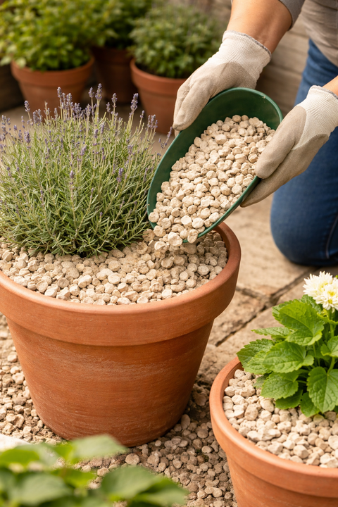 20mm Cream Cotswold Buff Limestone â?? Timeless Decorative Chippings for Outdoor Living Spaces