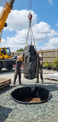 Premium 600mm Slate Monolith - Undrilled, Ideal for Outdoor Focal Points and Water Features