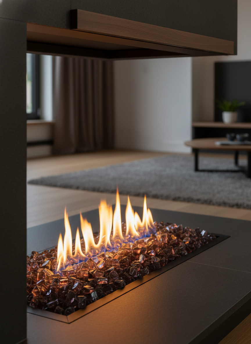 Premium Rose Gold Glass Chippings 10-20mm - 100% Recycled Glass Aggregate for Vibrant Garden Displays